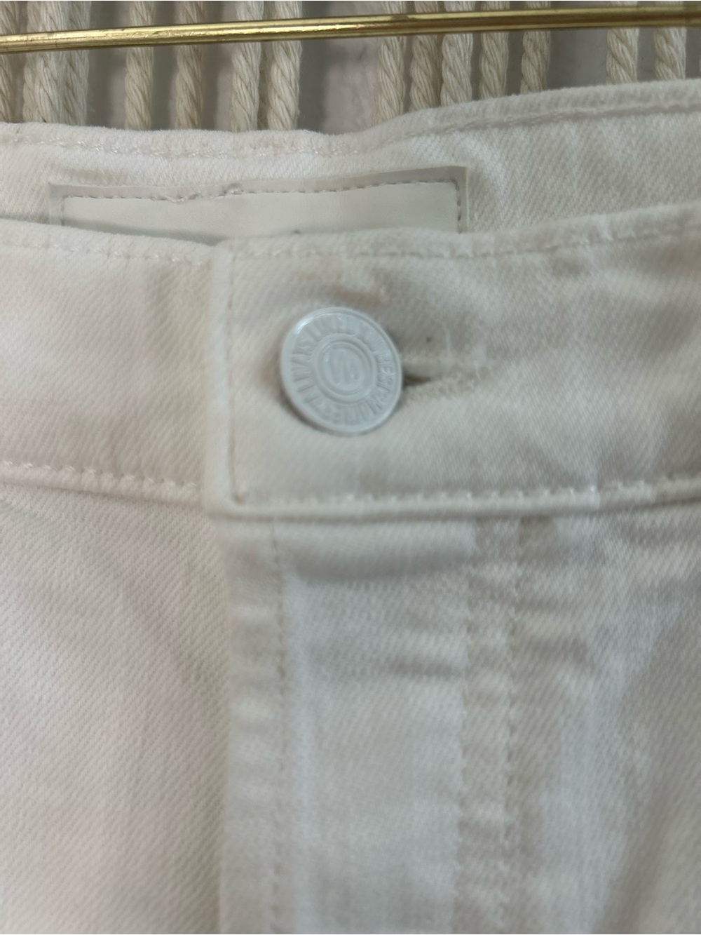 MOTHER SUPERIOR The Tripper white HighRise Straight-Leg Jeans with Knee Distress - Picture 6 of 16
